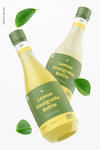 14.5 Oz Lemon Vinaigrette Bottle Mockup Psd