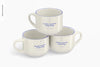 15 Oz Jumbo Ceramic Soup Mugs Mockup Psd