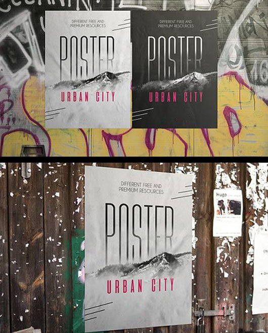 15 Premium Urban City Poster Mockups