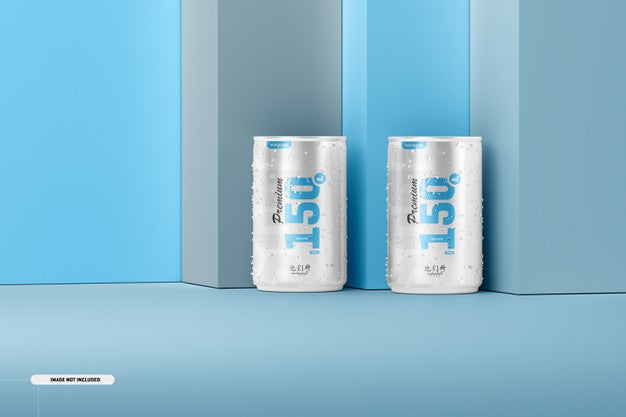 150Ml Soda Cans Mockup Psd