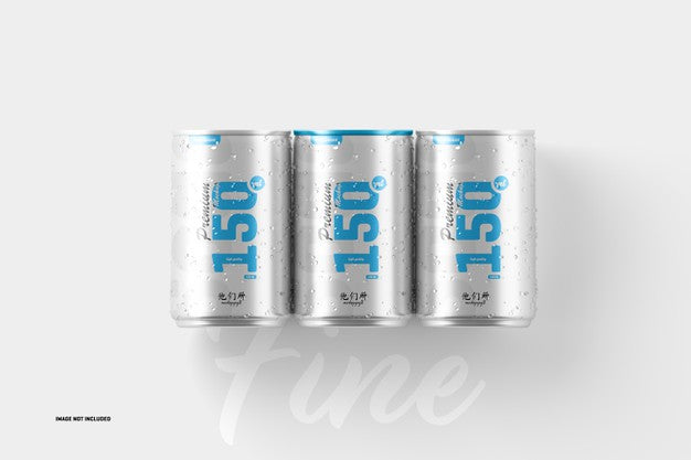 150Ml Soda Cans Mockup Psd