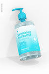 16 Oz Sanitizing Gel Bottle Mockup Psd