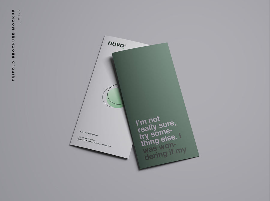 16 Trifold Brochure Mockups