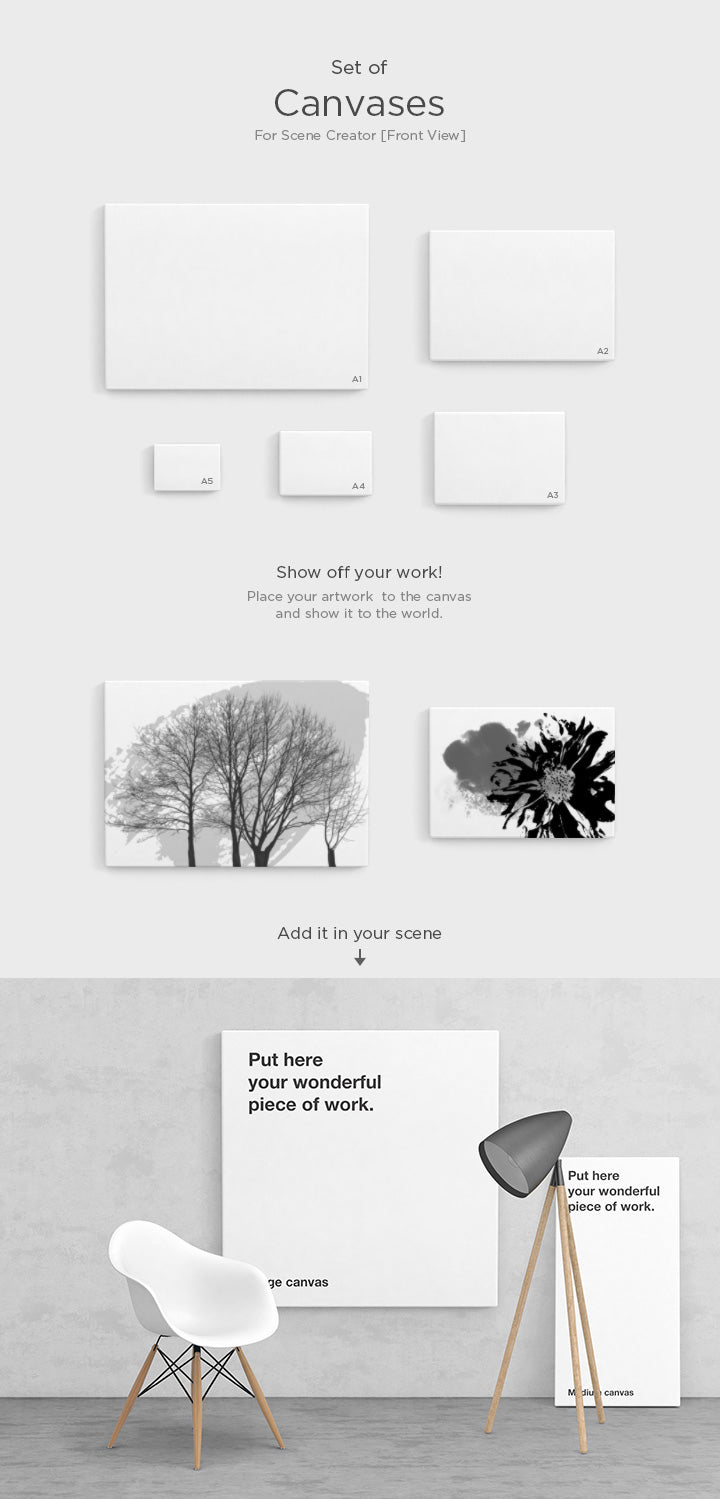 Set of Canvases Scene Creator (Mockup)