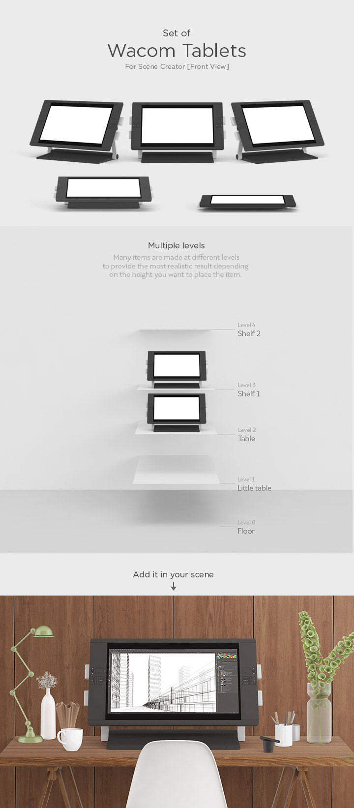Wacom Tablet Set (Mockup)