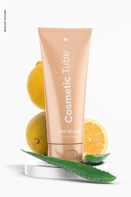 180 Ml Cosmetic Tube Mockup Psd