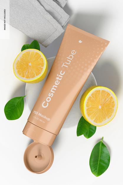 180 Ml Cosmetic Tube Mockup Psd