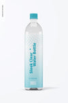 1L Sleek Clear Water Bottle Mockup Psd