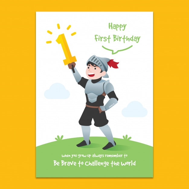 1St Birthday Invitation Mockup Psd