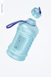 2.2 L Water Bottle Mockup, Floating Psd