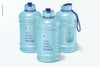 2.2 L Water Bottles Mockup, Front View Psd