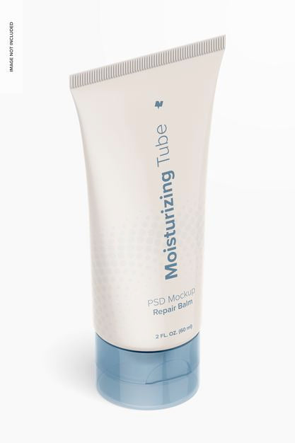 2 Oz Cream Tube 02 Mockup Psd
