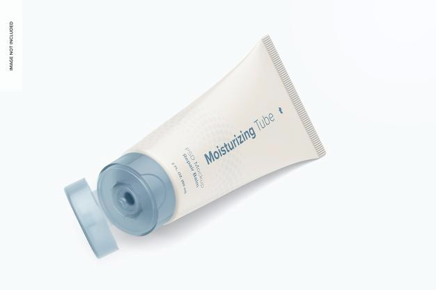 2 Oz Cream Tube 02 Mockup Psd