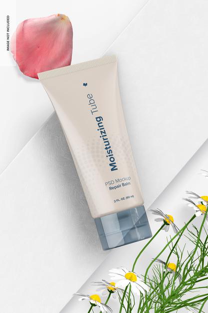 2 Oz Cream Tube 02 Mockup Psd