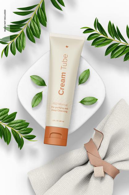 2 Oz Tube Mockup Psd