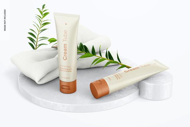 2 Oz Tubes Mockup Psd