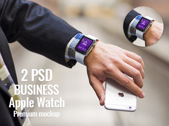 2 Psd Apple Watch Mockups