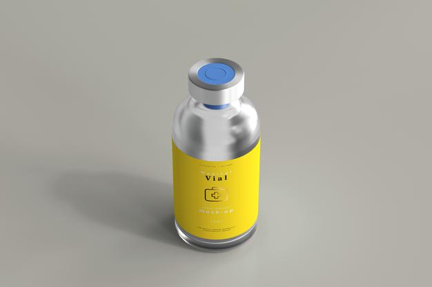 25Ml Vial Bottle Mock Up Psd
