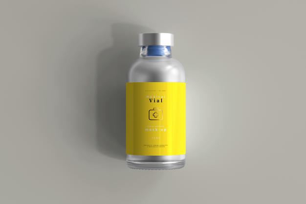 25Ml Vial Bottle Mock Up Psd