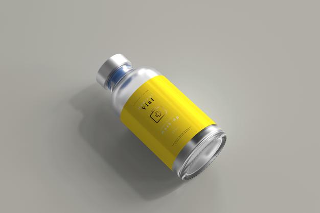 25Ml Vial Bottle Mock Up Psd