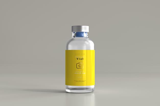 25Ml Vial Bottle Mock Up Psd