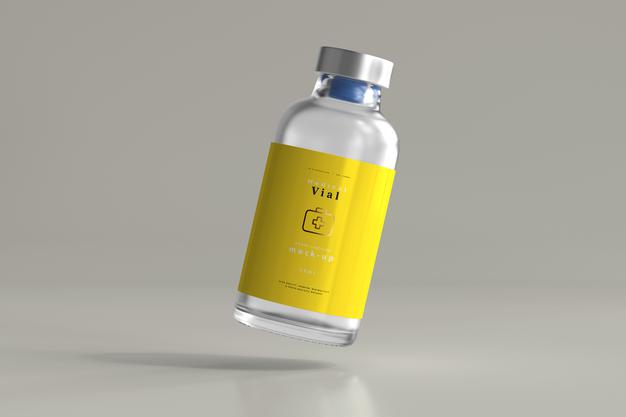 25Ml Vial Bottle Mock Up Psd
