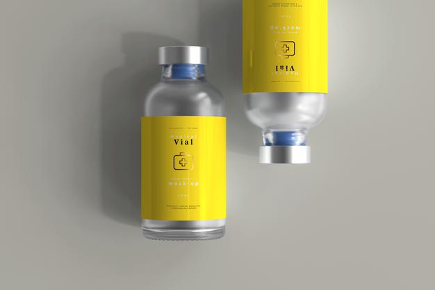 25Ml Vial Bottle Mock Up Psd