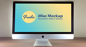 27 Inches Apple Imac Photo Mockup Psd