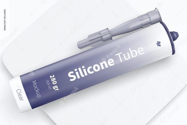 280 Gr Silicone Tube Mockup, Top View Psd