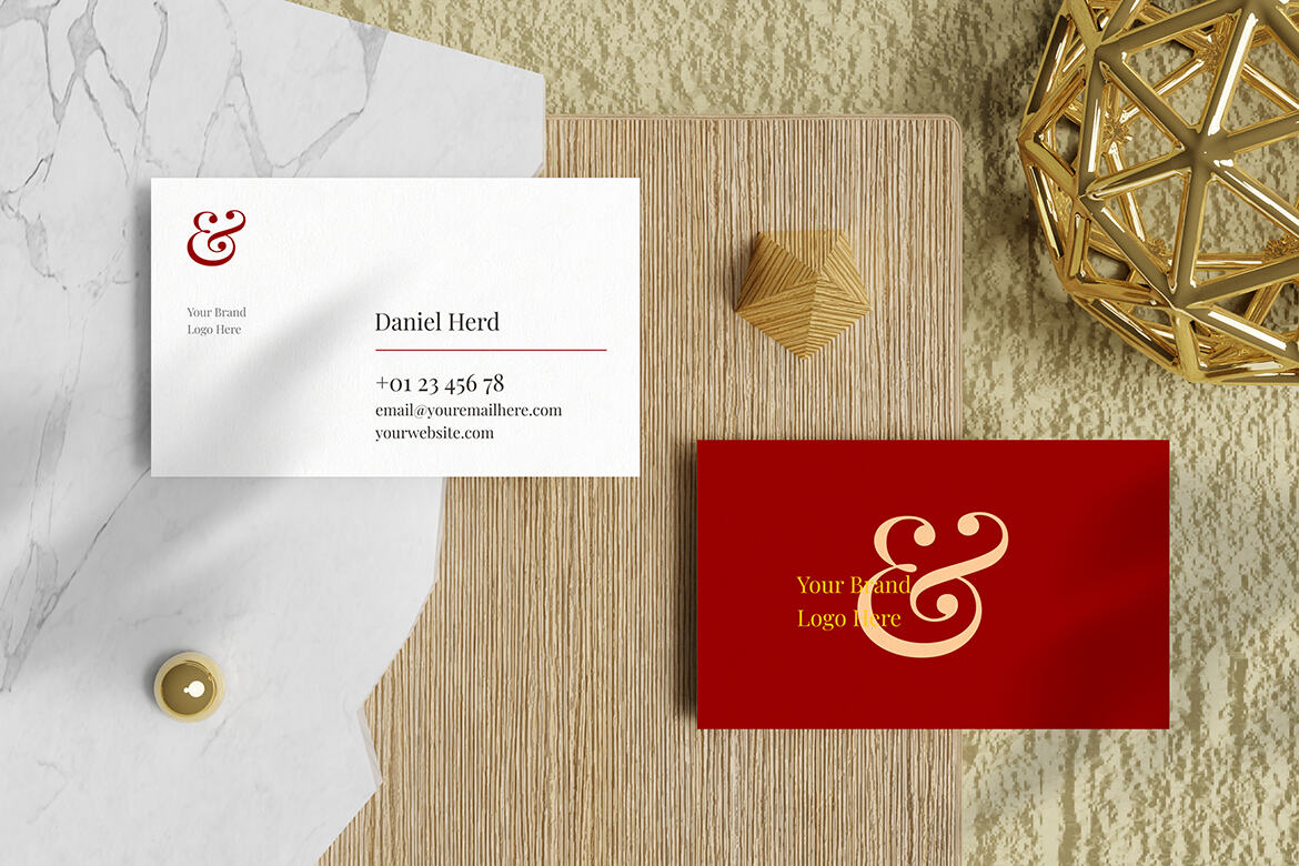 Minimal Business Card Mockup PSD