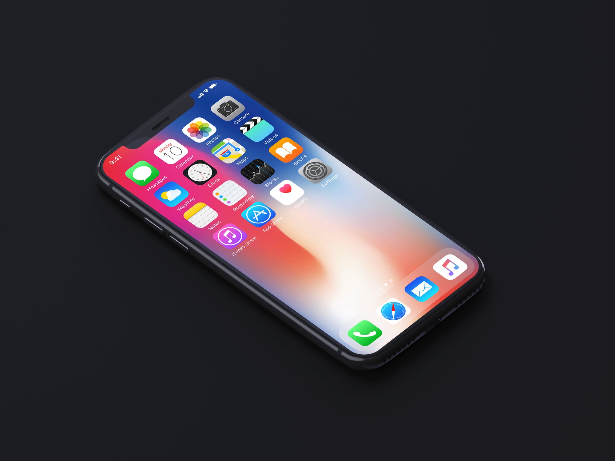 Isometric and Super-Realistic iPhone X Mockup