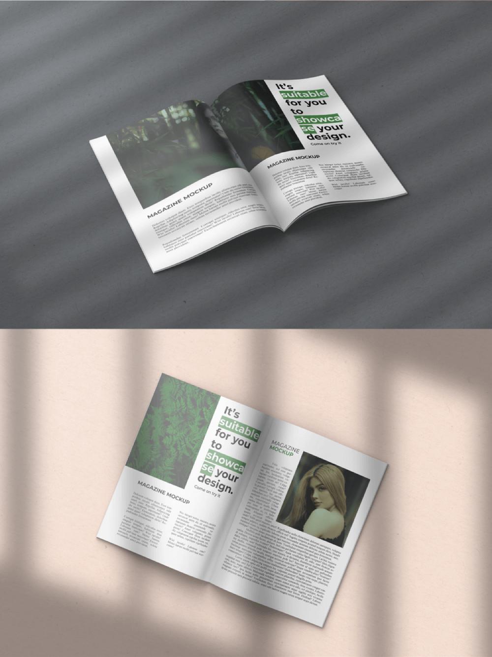 Minimalist Magazine Mockup PSD