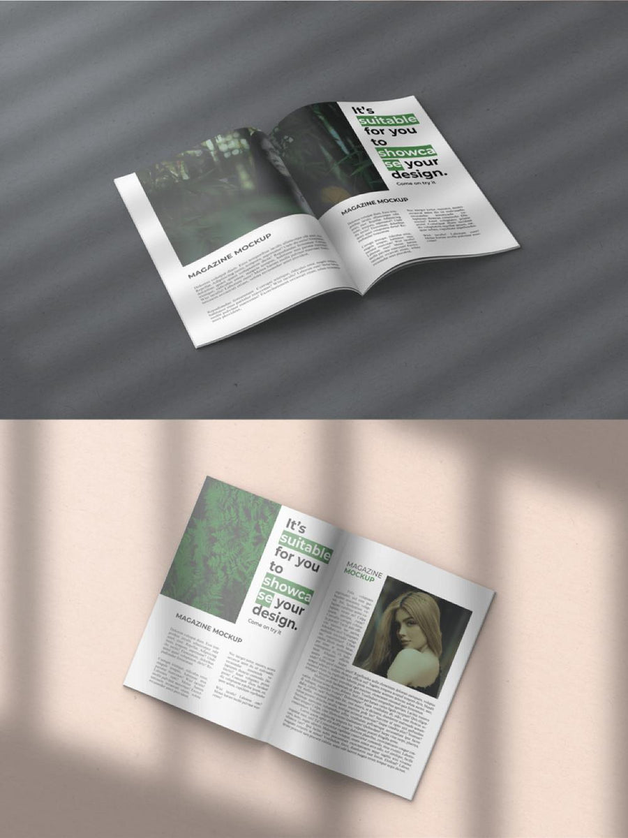 Minimalist Magazine Mockup PSD