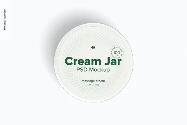 3.38 Oz Cream Jar Mockup Psd