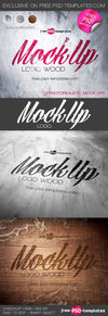3 Logo Mock-Up In Psd