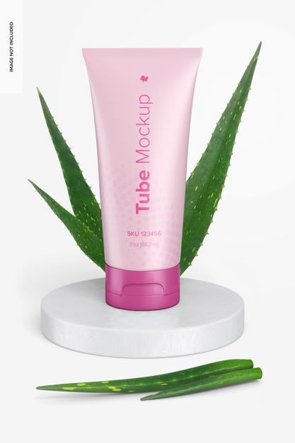 3 Oz Tube Mockup Psd