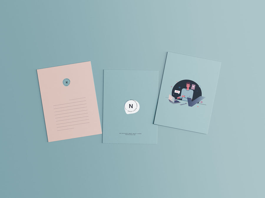3 Postcard Mockups