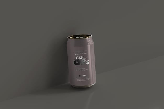 330Ml Standard Soda Can Mockup Psd