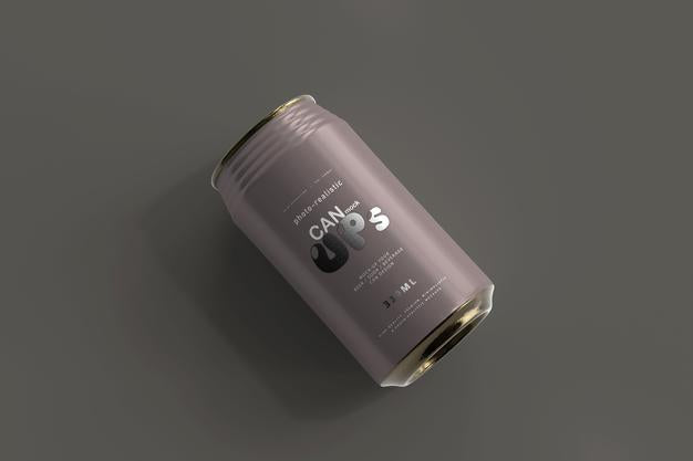 330Ml Standard Soda Can Mockup Psd