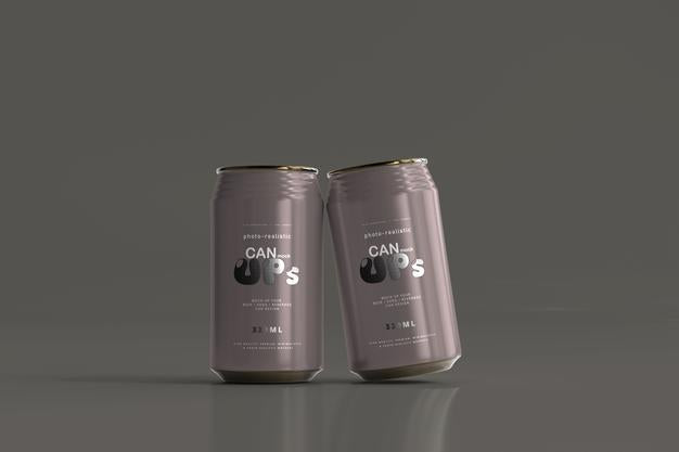 330Ml Standard Soda Can Mockup Psd
