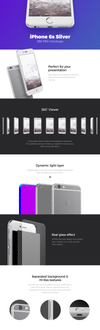 Detailed Silver iPhone Mockup