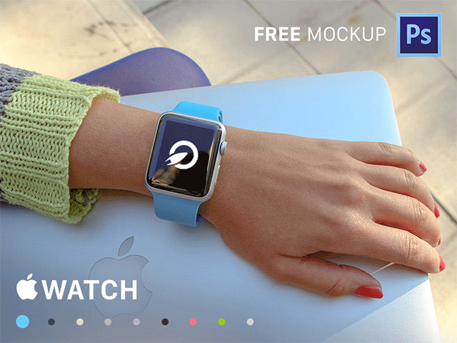 35 Apple Watch Psd Mockups