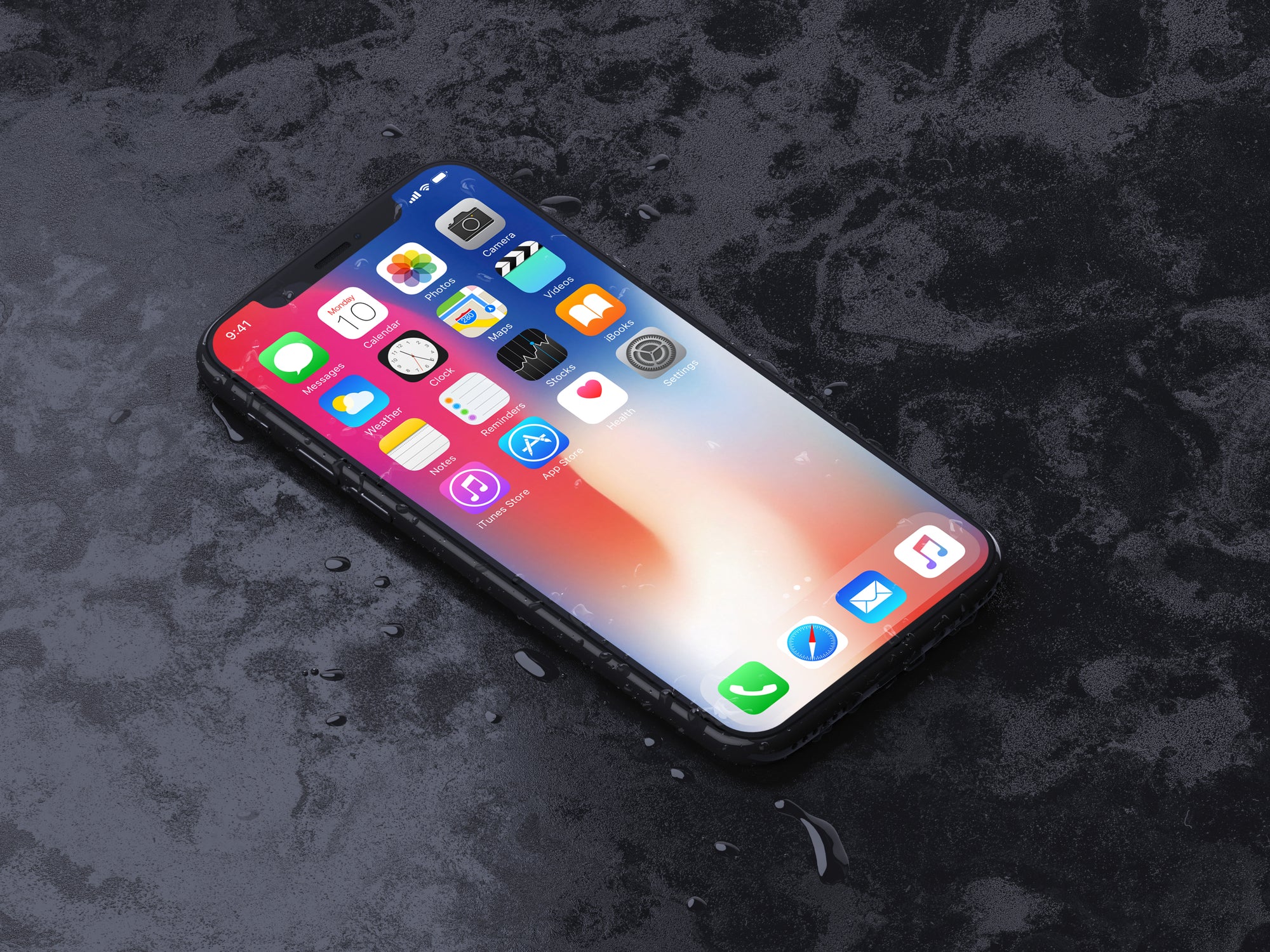 Isometric and Super-Realistic iPhone X Mockup