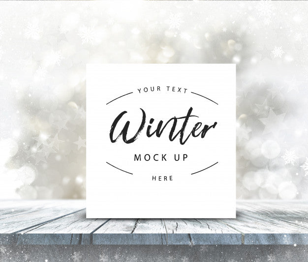 3D Christmas Mock Up Display Psd