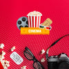 3D Glasses And Cinema Mock-Up Flat Lay Psd