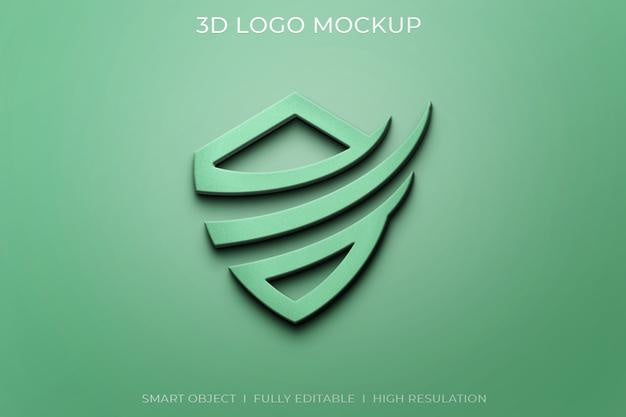 3D Logo Mockup Psd