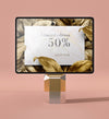 3D Mock-Up Digital Tablet Front View Psd
