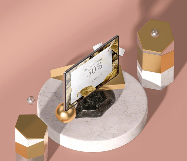 3D Mock-Up Digital Tablet High View Psd