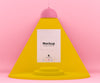 3D Pink And Yellow Environment With A Lamp Lighting Up A Mockup Paper Sheet And Editable Color Psd