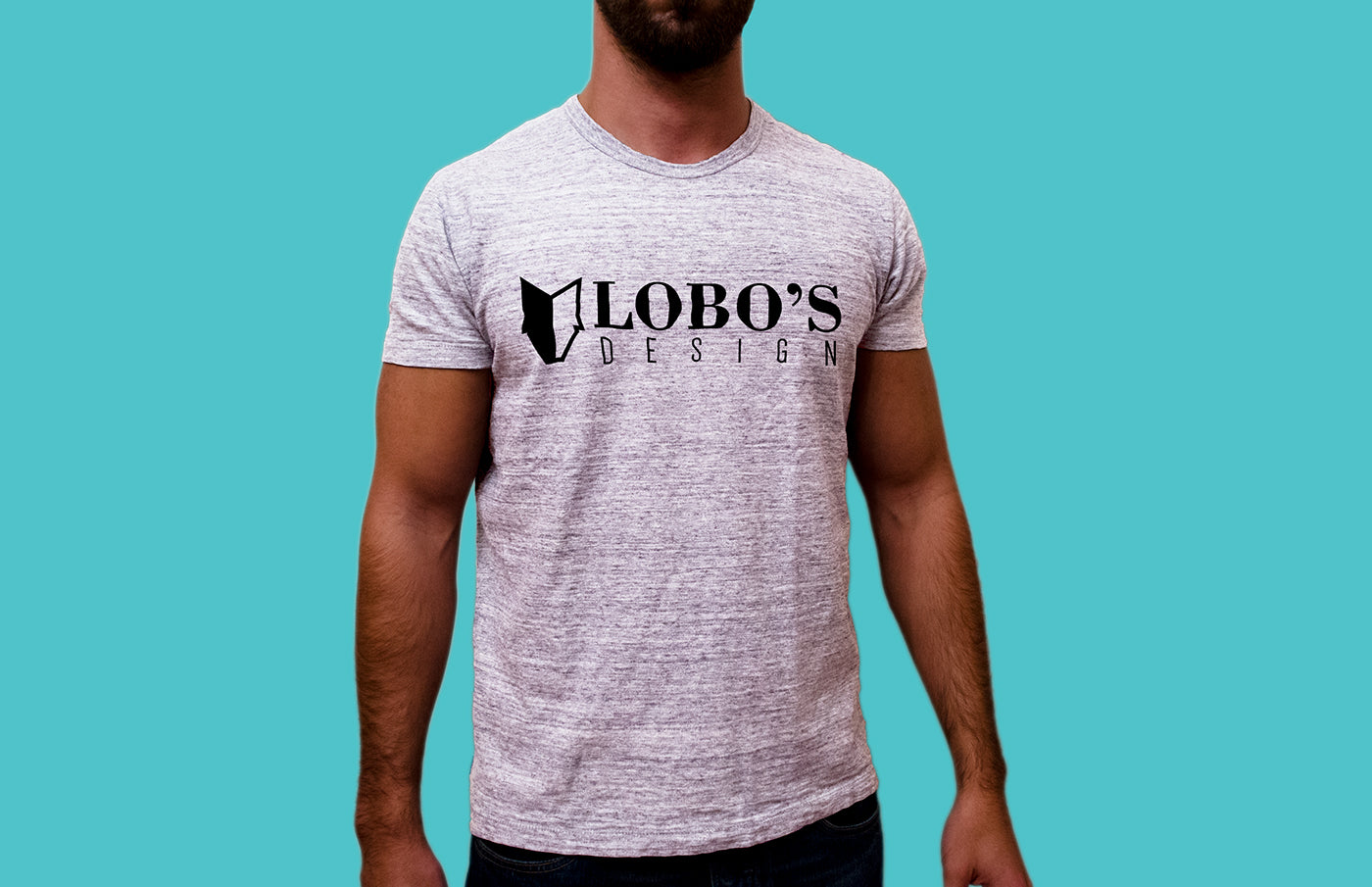T-Shirt Mockup on a Man with Beard